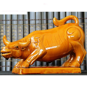 牛黄牛水牛生肖牛摆件工艺品礼品家居装饰品摆件 牛头分左右朝向的 拍