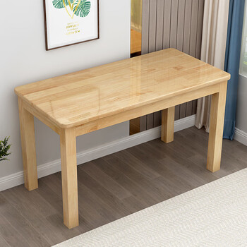 生态宜家儿童学习l桌椅一套实木电脑桌家用现代木桌学生写字 原木色