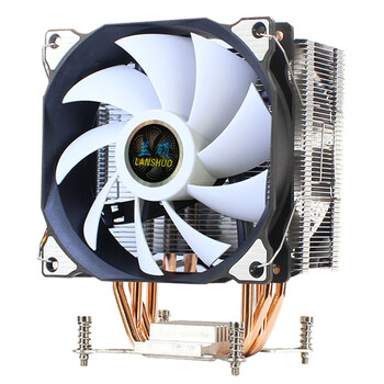 6铜管cpu散热器超静1200amd1700台式通用1366主板2011风扇12公分4管3