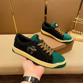 维多利亚欧美风时尚男鞋米老鼠刺绣休闲鞋韩版百搭小蜜蜂板鞋轻奢运动