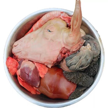 新鲜羊下水羊杂肚子羊肝羊肠羊心整套杂碎炖汤冰鲜 10斤装心肝肺3斤