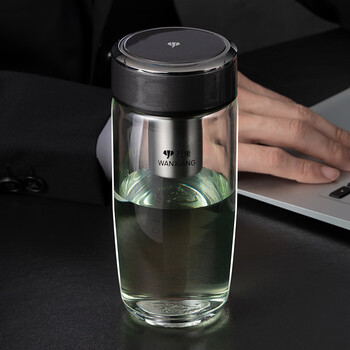 万象(wanxiang) 万象玻璃杯女生单层茶杯时尚可爱小巧口袋杯迷你便携