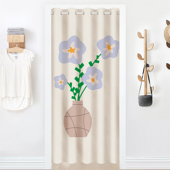 心门空调门帘客厅房间隔断帘推拉挡风卧室厕所帘子可移动遮挡帘挂帘