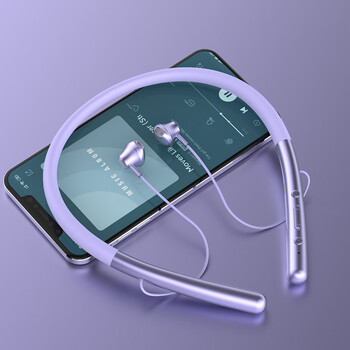 华为智选无线运动型颈挂脖式蓝牙耳机2023年新款超长续航男女跑步紫色