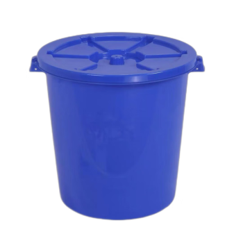 广东国光蓝天塑料pp大容量储水加厚带盖水桶 5个/组 蓝色 45L加厚