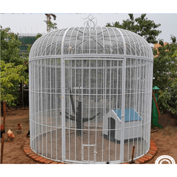 铁艺特大号加网鸟笼鹦鹉鸟笼户外大型超大巨型鸟笼装饰孔雀养鸟笼