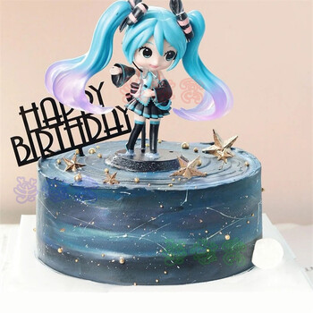芙滋窝初音未来生日蛋糕儿童女孩樱花兔耳初音蛋糕创意定制全国同城