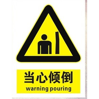 当心倾倒注意警告安全标识牌警示牌指示牌标示牌消防有电危险灭火器