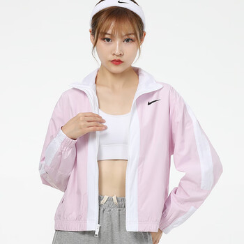 nike耐克外套女装秋季运动服休闲上衣防风夹克cz8801695cz8801695粉色