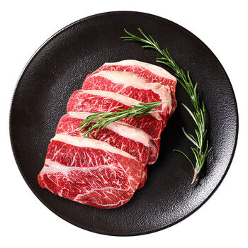 安小离澳洲安格斯原切谷饲嫩肩牛排牛排早餐雪花黑椒牛肉儿童牛扒谷饲