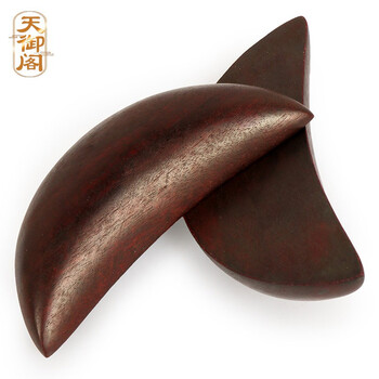 贡杯掷杯拜佛求神问卦卜卦工具摆件佛教道教用品35寸红檀木月牙圣杯卦