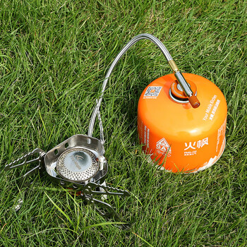 扁气罐炉 高山户外扁气罐小煤气罐便携式炉具丁烷液化气 恒星x2套装