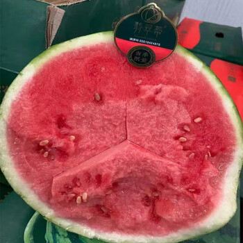 多瑙梦竹域翡翠蒂西瓜超甜汁水分足新鲜采摘口感甜蜜整箱年货送礼生鲜
