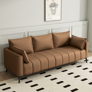 tvaj猫爪皮沙发小户型北欧科技布小客厅公寓租房双人三人现代简约网红