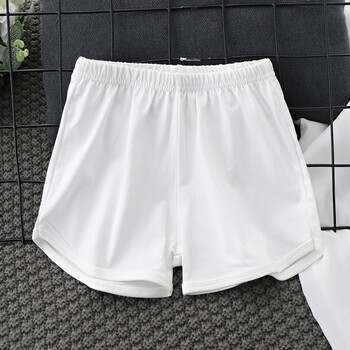 儿童短裤棉夏季外穿宝宝热裤头小孩沙滩裤男女童简约休闲运动裤白色