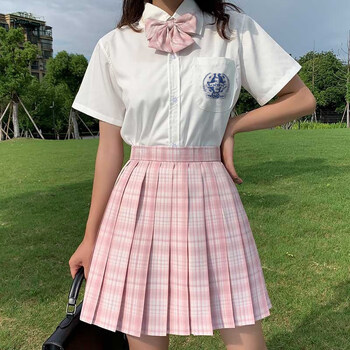 夏天女生jk制服套装短裙子jk少女孩夏季款学生学院风女校服短袖格裙