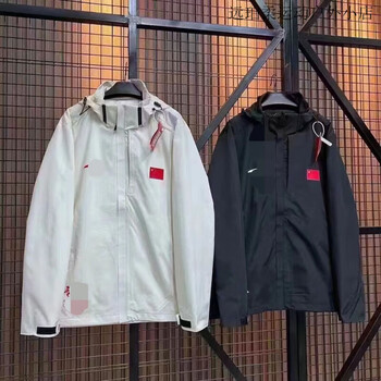 安踏国旗锋衣ins防水防风秋季外套可定制国家队体育生队服帽子可拆