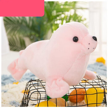 海豹玩偶 神兽小能手海洋海底世界仿真海豹小海狮公仔毛绒玩具抱枕