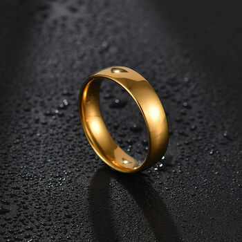 liyan夜店光面钛钢男士戒指男潮个性指环霸气单身简约戒子情侣食指