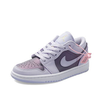 aj1lowparis巴黎紫罗兰韩版百搭男女学生情侣运动休闲低帮板鞋aj