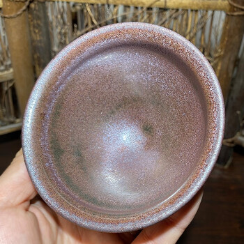 建缘天成 建盏茶杯传统通天龙窑柴烧建盏原矿铁胎古朴釉色主人杯茶盏