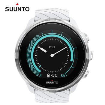 颂拓（SUUNTO）9 专业精英版户外运动腕表 防水跑步导航智能手表白色