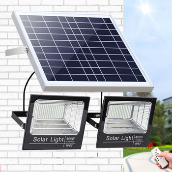 户外防水路灯小区工地厂房照明太阳能灯600w600w照约500平遥控5米线长