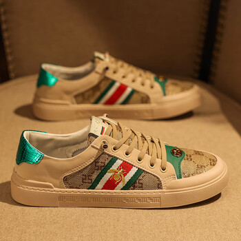 酷奇gucl官方旗舰店店2023新款夏季欧洲站男鞋子透气潮鞋轻奢潮牌板鞋