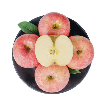 华北强山西红富士苹果水果脆甜冰糖心丑苹果新鲜时令水果整箱75-80mm 9斤装带箱