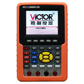 胜利仪器（VICTOR）VC220 双通道示波器手持高精度数字储存示波表USB通信采样率100MS/s带宽20MHz