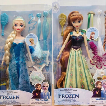 迪士尼disney艾莎公主娃娃安娜玩具国内代购冰雪奇缘爱莎玩偶2021款
