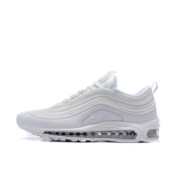 air max97南海岸串标银联名3m反光运动鞋男女全掌气垫跑步鞋 全白 36