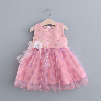 连衣裙2022新款1岁半女童夏天网纱裙子8个月婴幼儿童公主裙小女孩蓬蓬