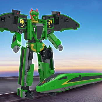 官方旗舰灵动创想列车超人机匣变形火车玩具复兴号和谐号高铁动车组