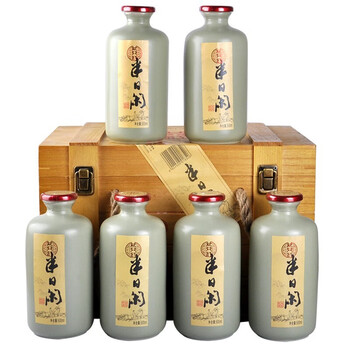 女儿红绍兴黄酒木盒半日闲无焦糖色整箱装本色黄酒500ml 6瓶半干型 图片价格品牌报价 京东