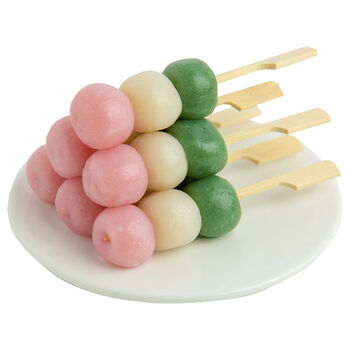 茗仟三色糯米丸子日式丸子糯米串团子即食小零食动漫款解冻即食 花见