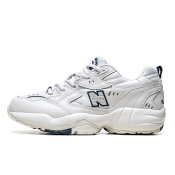 官方新百伦跑步鞋女鞋nb男鞋452iu同款608老爹鞋子复古运动鞋608白色