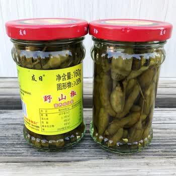 隽辰堂友日野山椒酸甜泡椒160g玻璃瓶装泡菜友联食品
