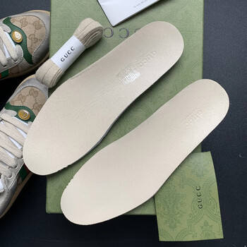 梦净界适配于gucc古驰小脏鞋鞋垫男女乳胶垫脚防臭减震软踩屎感薄米