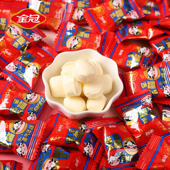 食品饮料>休闲食品>糖果>奶糖>隽辰堂>隽辰堂金冠我家有喜牛奶糖500g