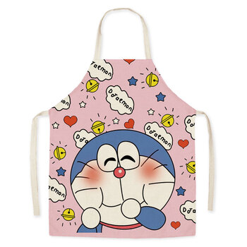 哆啦a梦围裙哆啦a梦厨房围裙机器猫卡通可爱日式围腰男女奶茶店蛋糕