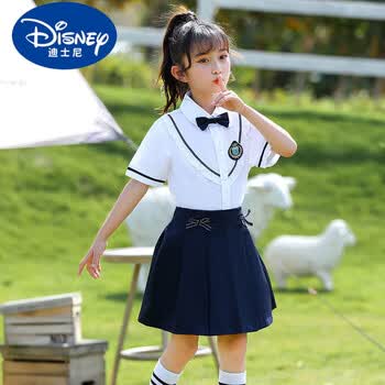 迪士尼幼儿园园服夏装毕业服装大班拍照衣服儿童合唱演出服小学生表演
