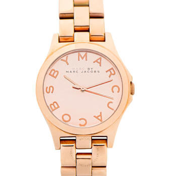 marcjacobs女士石英手表腕表表盘36mm防水50m经典商务款玫瑰金mbm3212