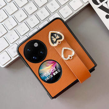 dfeofm适用于华为p50pocket手机壳折叠屏腕带支架华为覆盖保护套华为