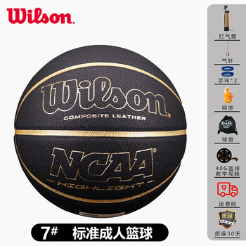 wilson威尔胜nba篮球7号ncaa室外水泥地耐磨威尔逊pu专用 067519-全套