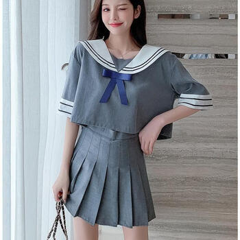 lachapellehomme夏季新款韩版学生学院风制服女小个子俏皮少女减龄