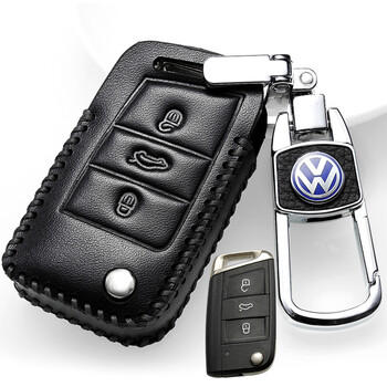 适用于 大众途昂钥匙套真皮2020款大众途昂x钥匙包专用19全包17高档扣