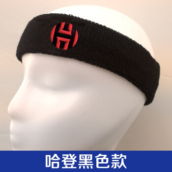 篮球头带儿童篮球头带nba吸汗忍者儿童艾弗森运动头巾发带哈登黑