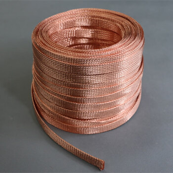 铜编织带 接地铜带 紫铜 接地线镀锡软连接裸铜线 扁150平方 铜镀锡色