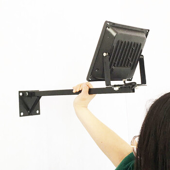 广告牌led射灯户外防水投光灯支架 30w50w灯弯杆 loo店铺招牌广告牌